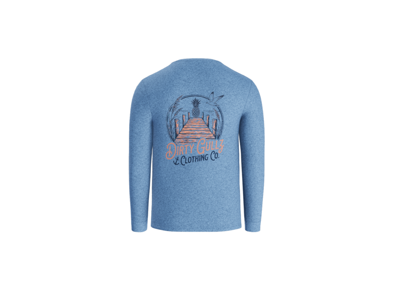 Pineapple Dock Long Sleeve Tee For Women