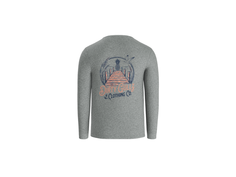 Pineapple Dock Long Sleeve Tee For Women