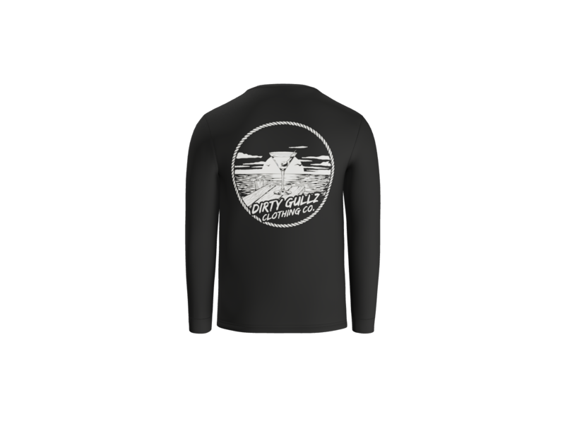 Boat Drinks CVC Long Sleeve Tee For Men