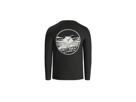 Boat Drinks CVC Long Sleeve Tee For Men
