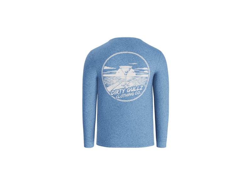 Boat Drinks CVC Long Sleeve Tee For Men