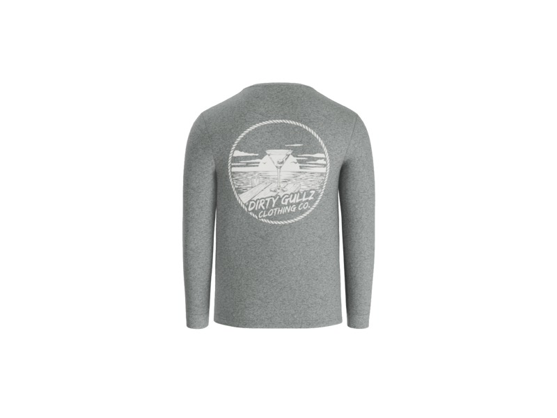 Boat Drinks CVC Long Sleeve Tee For Men