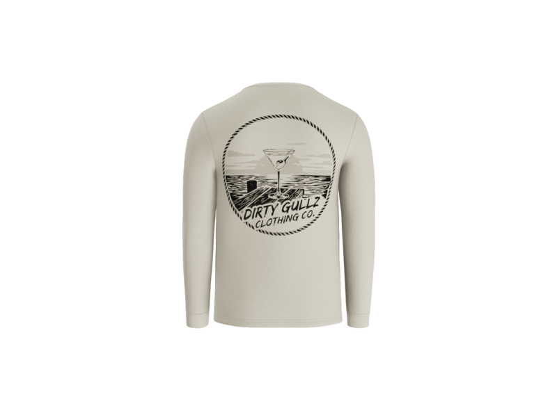 Boat Drinks CVC Long Sleeve Tee For Men