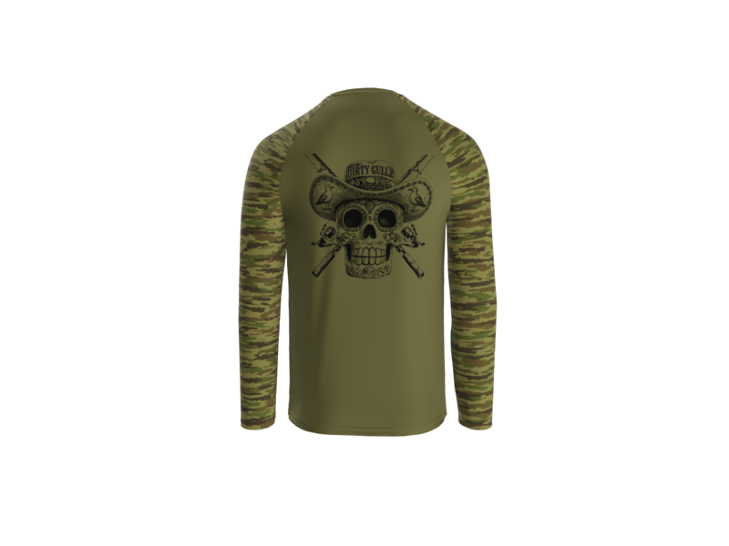 Fish At Dawn Camo UPF Long Sleeve For Men