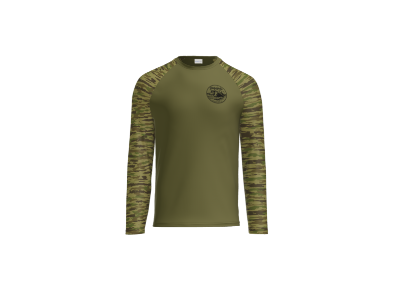 Fish At Dawn Camo UPF Long Sleeve For Men