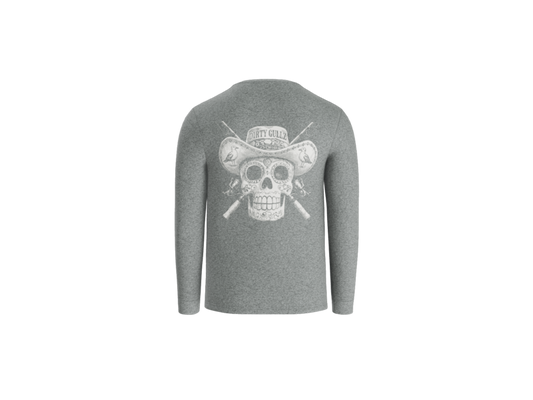 Fish At Dawn Long Sleeve Tee For Men