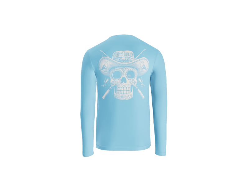 Fish At Dawn UV Long Sleeve Tee For Men