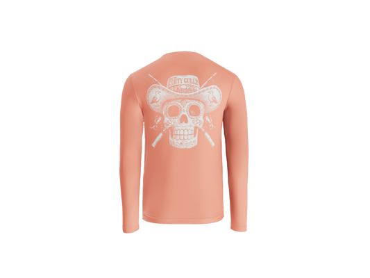 Fish At Dawn UV Long Sleeve Tee For Men