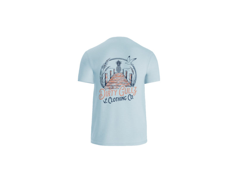Pineapple Dock Adult CVC Tee For Men