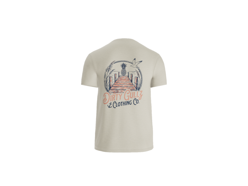 Pineapple Dock Adult CVC Tee For Men