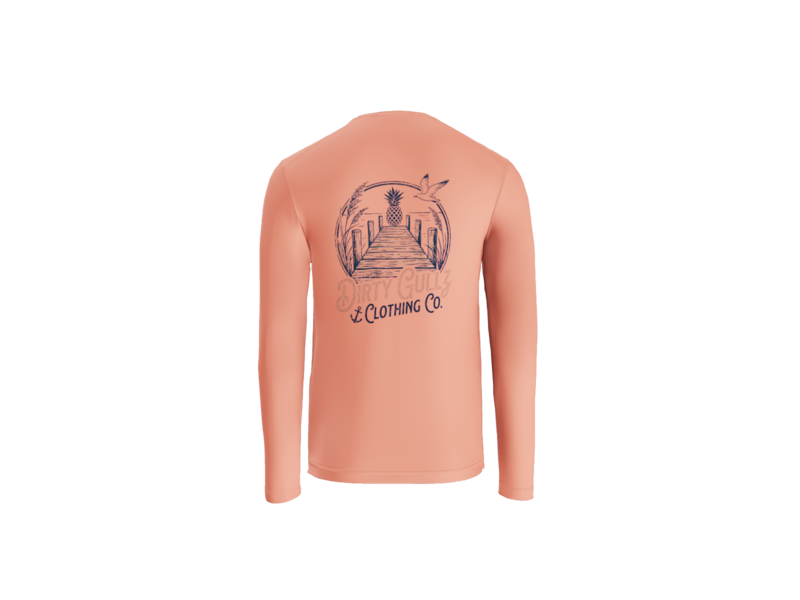 Pineapple Dock UV Long Sleeve Tee for Men | Coastal Sun Shirt
