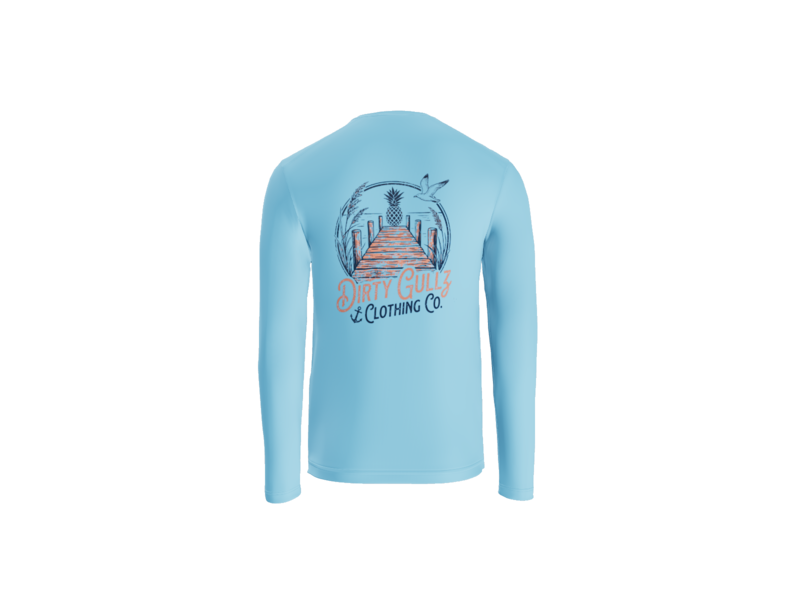 Pineapple Dock UV Long Sleeve Tee For Men